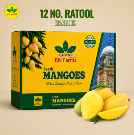 12 No. Ratool Mangoes  | RN Farms, Multan